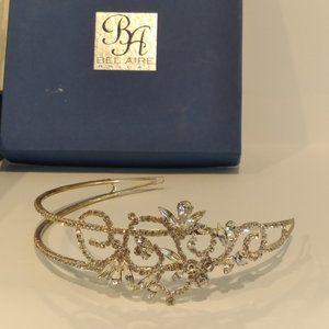 Bel Aire Bridal Accessories | Bel Aire Bridal Silver and Crystal Bridal Headband